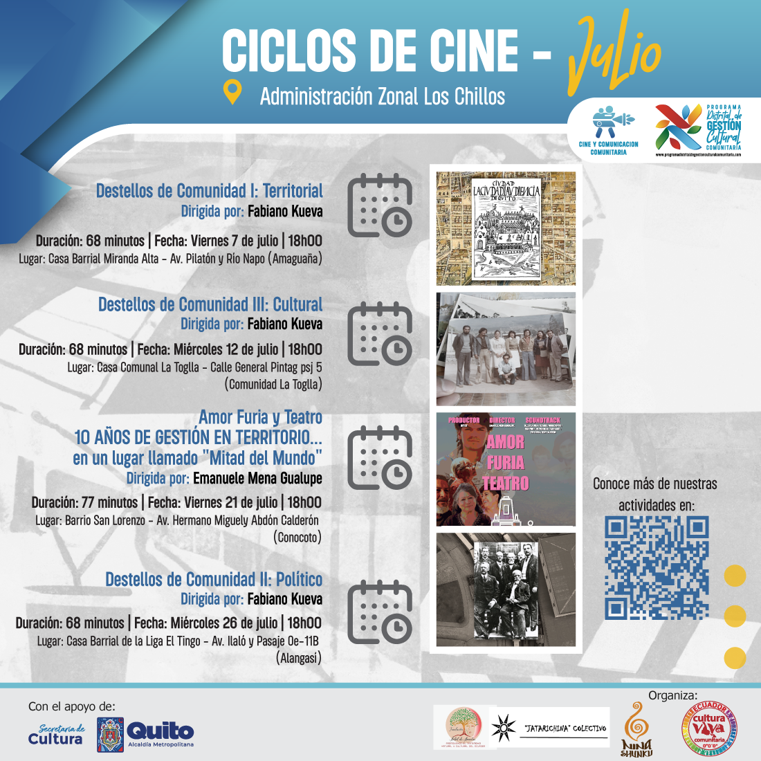 CIclo de CIne Valle de los Chillos Programa Distrital de Gestión Cultural Comunitaria