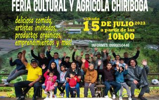 Afiche Feria Cultural y Agrícola Chiriboga