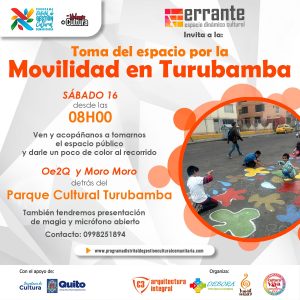 INVITAMOS A LOS VECINOS DE TURUBAMBA A LLENAR DE COLOR NUESTRAS CALLES. 